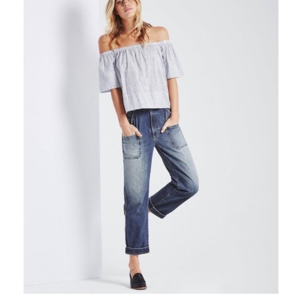 AG Adriano Goldschmied The Cody Utility Jeans Legion Denim High Rise